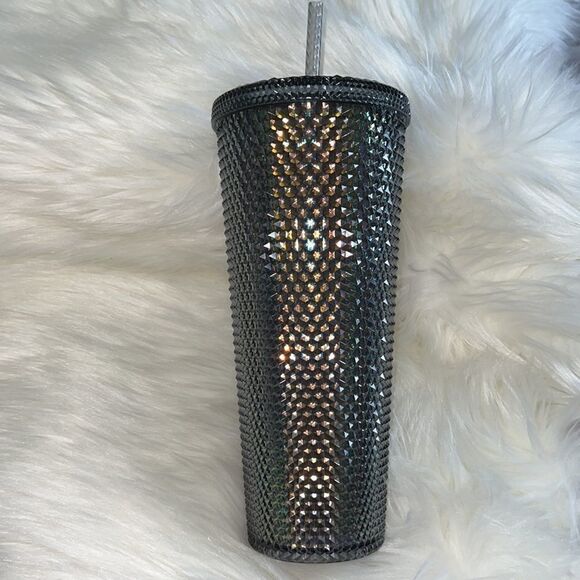 STARBUCKS STUDDED IRIDESCENT BLACK UNICORN VENTI TUMBLER RARE HTF - Picture 5 of 7
